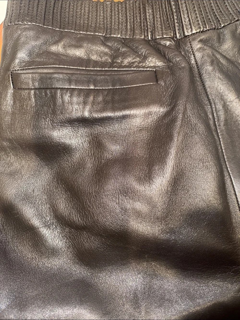Vintage Valentino Espresso Brown Leather Pants